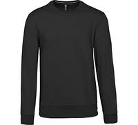 Kariban Sweat-Shirt col Rond - Noir, L, Homme