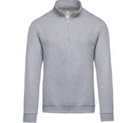 Kariban Sweat-Shirt col zippé - Oxford Grey, M, Unisexe