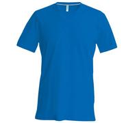 Kariban T-Shirt à Manches Courtes et col en V Coupe cintrée pour Homme (S) (Bleu Roi)