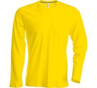Kariban T-Shirt COL Rond Manches Longues - Oxford Grey, 4XL, Homme