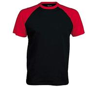 Kariban T-Shirt de Baseball à Manches Courtes pour Homme