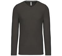 Kariban - T-Shirt Manches Longues Homme col V K358