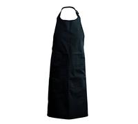 Kariban Tablier cuisine et sommelier avec bavette en 100% coton Dimension 90 cm sur 76 cm Coloris black