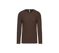 Kariban Tee-Shirt col V Manches Longues 100% cot