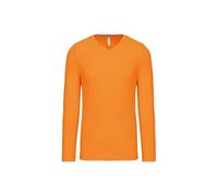 Kariban Tee-Shirt col V Manches Longues 100% Coton