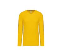 Kariban Tee-Shirt col V Manches Longues 100% Coton