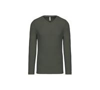 Kariban Tee-Shirt col V Manches Longues 100% Coton