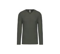 Kariban Tee-Shirt col V Manches Longues 100% Coton