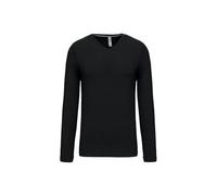 Kariban Tee-Shirt col V Manches Longues 100% Coton