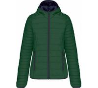 Kariban - Veste matelassée avec capuche pour femme PC6397 (38 FR) (Vert sapin)