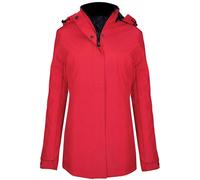 Kariban - Veste parka - Femme (S) (Rouge)