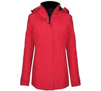 Kariban Femme Parka Veste à capuche PC2665 (S) (Rouge)