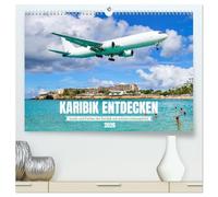 Karibik entdecken - Inseln und Farben der Karibik mit echtem Lebensgefühl (hochwertiger Premium Wandkalender 2026 DIN A2 quer), Kunstdruck in ... den Zauber der schönsten Inseln der Karibik.