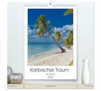 Karibischer Traum Isla Saona (hochwertiger Premium Wandkalender 2026 DIN A2 hoch), Kunstdruck in Hochglanz: Paradiesische Strände unter den Palmen der Karibik