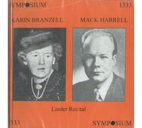 Karin Branzell, Mack Harrell - Lieder Recital by Karin Branzell, Mack Harrell