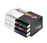 Karin PIGMENT decobrush Designer Set 36 pièces. (collections de couleurs : basique, passion, violet-bleu)