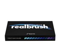 Karin Realbrush Pigment Violet-Blue Colors - Une collection de 12 pinceaux dans un étui exclusif et protecteur.