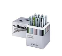 Karin Realbrush PRO Gray Colors - Un lot de 12 pinceaux dans un étui exclusif et protecteur.