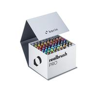Karin Realbrush PRO Mega Box - 60 couleurs + 3 mélangeurs dans un emballage exclusif pour une utilisation facile.