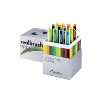 Karin Realbrush PRO Sun & Tree Colors - Un lot de 12 pinceaux dans un étui exclusif et protecteur.