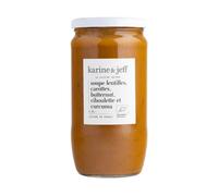 KARINE & JEFF-Soupe lentilles carottes butternut ciboulette Bio Karine & Jeff - pot de 780 ml