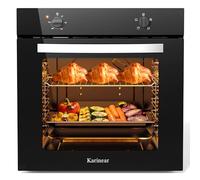 Karinear Four encastrable - 60 cm - 65 l - Contrôle par bouton - 4 fonctions - 2000 W - 230 V - Pour prise - 60 cm de large - Noir