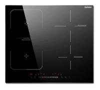 Karinear Plaque de Cuisson Induction - 4 Foyers avec Zone de Pont - Encastrable - 60cm - 7200W