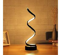 Kariosid lampe chevet design table intérieure moderne spiral led，Lumière ambiance salon