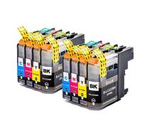 Karl Aiken 8X Compatible Cartouche d'encre Brother LC123 pour MFC-J6520DW MFC-J6720DW DCP-J132W DCP-J152W DCP-J172W DCP-J4110DW MFC-J4410DW MFC-J4510DW MFC-J4610DW MFC-J470DW MFC-J4710DW