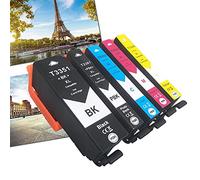 Karl Aiken Remplacer pour Epson 33XL Cartouches d'encre Compatible avec Epson Expression Premium XP-530 XP-540 XP-630 XP-635 XP-640 XP-645 XP-830 XP-900(2 Noir,1 Photo Noir,1 Cyan,1 Magenta,1 Jaune)