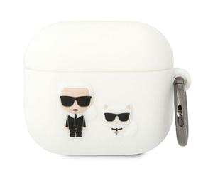 KARL AIRPOD 3 CASE SIL K+C BLANC