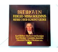 KARL BÖHM; HERBERT VON KARAJAN; KARL RICHTER; GUNDULA JANOWITZ; DIETRICH FISCHER-DIESKAU - BEETHOVEN - FIDELIO/MISSA SOLEMNIS/MESSE C-DUR/EGMONT/LIEDER - 8LP-BOX - DEUTSCHE GRAMMOPHON CLUB-EDITION - VINYL