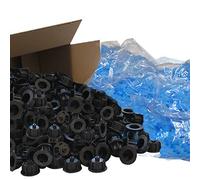 Karl Dahm Système de Nivellement de Carrelage Levelmac Kit XXL Joints de 3 mm : 300 Cadrans Noirs pour Épaisseur de Carreaux 3-12 mm + 2500 Croisillons + Seau I Aide Pro Pose Carrelage - 12543