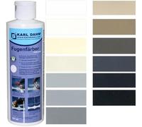 Karl Dahm Teinture pour Joints - Coloration Gris Clair 237 ml I Retouche et Peinture d'Intérieur en Diverses Couleurs I Colorant et Scellement de Carrelage - 12424