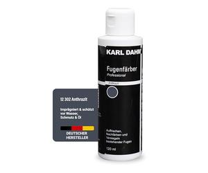 Karl Dahm Teinture pour Joints - Coloration Joints Anthracite 120 ml I 3 Couleurs Disponibles I Teinter et Sceller les Joints de Carrelage Anthracite I Peinture Rénovation de Joints Intérieurs - 12302