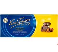 Karl Fazer Noisettes entières en chocolat au lait 200 g (lot de 8)