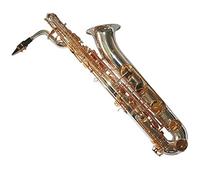 Karl Glaser Saxophone Baryton, plaqué argent laiton rabats, avec étui
