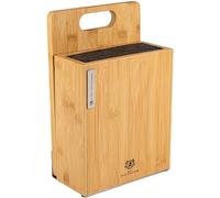 KARL HAUSMANN Bloc à Couteaux Magnétique en Bambou - Porte Couteau Aimanté pour Cuisine - Range Couteaux Bois - Bloc Couteaux Cuisine Vide - Support Couteaux Rangements Idéal Modernes et Épurés