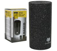 KARL HAUSMANN Bloc Couteaux Universel Noir - 22x11cm - Support Couteau avec Insert à Fibres - Porte Couteaux Cuisine pour Tous Types de Couteau