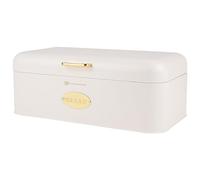 KARL HAUSMANN Boite a Pain Inox Blanc - 42.5x23x16,5 cm - Huche à Pain Rectangulaire - Boîte à Pain Moderne - Rangement Pain - Bread Box - Boit Pain - Coffre à Pain - Niche - Breadbox - Boîtes à Pain