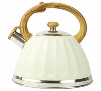 Karl Hausmann Bouilloire à flûte en acier inoxydable 3 L Bouilloire à sifflet Aurora Bouilloire pour la cuisinière Cremig
