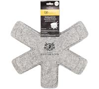 KARL HAUSMANN Lot de 4 Protège-Poêles en Feutre - 28/33/35/38 cm - Protection Poele Empilable - Protege Casserole et Poeles - Protection Poêle et Casserole - Protège Poêle Feutrine
