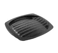 KARL HAUSMANN Plaque Four Perforée Universelle - 39x34 cm - Acier Carbone Antiadhésif Marbre Noir - Plaque pour Cuisson Croustillante Homogène - Plaque Four Rectangulaire - Lèche Frite Four