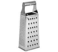 KARL HAUSMANN Râpe de Cuisine Inox - 20 cm - Râpe Carrée 4 Faces Polyvalente pour Légumes et Fromage - Râpeuse Légumes et Fromage - Rape a Legume en Acier Inoxydable - Idéale Rapeuse Manuel