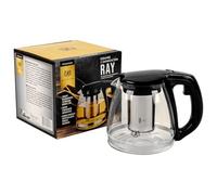 KARL HAUSMANN Théière en Verre avec Infuseur - 1.1L - Theiere Transparente en Verre Design Élegant - Parfaite pour Amateurs de Thé - Théière avec Filtre Intégré - Théières - Teapot - Teillere