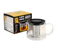 KARL HAUSMANN Théière en Verre avec Infuseur 1L - Compatible Gaz, Halogène, Électrique, Vitrocéramique - Idéale pour Amateurs de Thé - Theiere en Verre avec Filtre Intégré - Teillere Parfaite - Teapot