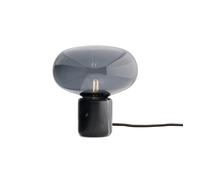 NEW WORKS Karl-Johan Lampe à Poser Noir Marquina avec Verre