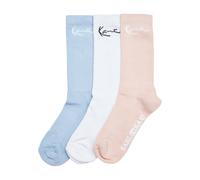 Karl Kani Chaussettes bleu / rose / noir / blanc, Taille 43-46