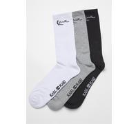 Karl Kani Chaussettes gris / noir / blanc, Taille 39-42