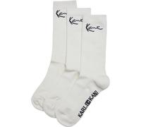 Karl Kani Chaussettes noir / blanc cassé, Taille 35-38